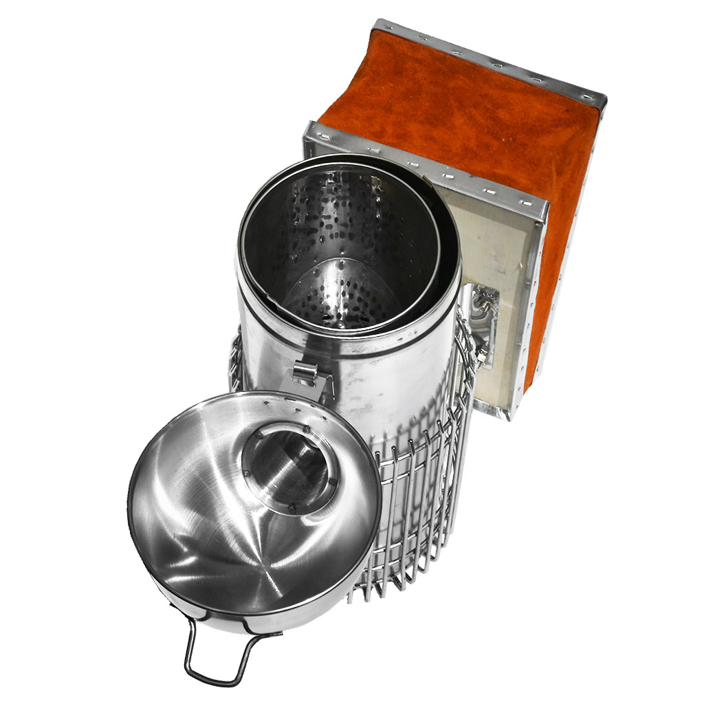 Affumicatore - grande - lungo - rotondo con ultra gabbia