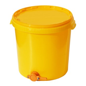 Contenitore per smielatura da 40 kg con valvola - giallo