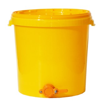 Contenitore per smielatura da 40 kg con valvola - giallo