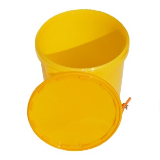 Contenitore per smielatura da 40 kg con valvola - giallo