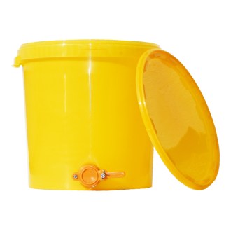 Contenitore per smielatura da 40 kg con valvola - giallo