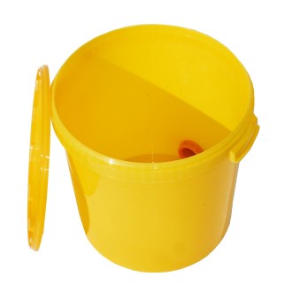 Contenitore per smielatura da 40 kg con valvola - giallo
