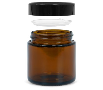 Vasetto di vetro marrone 100 ml