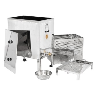 Scioglitore per cera in acciaio inox 62 x 42 cm