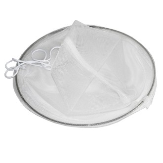 Filtro a rete in acciaio inox conico con rinforzo - a maglia grossa - 320 mm
