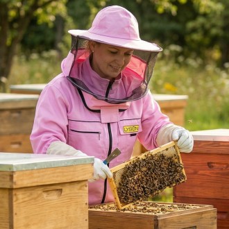 Camiciotto apistica con cappello - viola - Lysoň, taglia: S-XXL