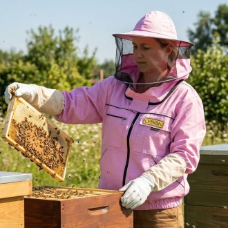 Camiciotto apistica con cappello - viola - Lysoň, taglia: S-XXL