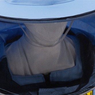 Camiciotto apicola con cappello - blu - Lysoň, taglia: S-XXL