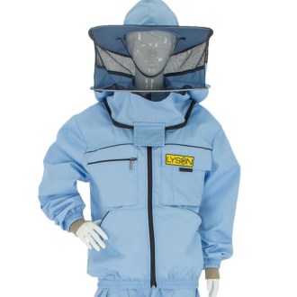 Camiciotto apicola con cappello - blu - Lysoň, taglia: S-XXL