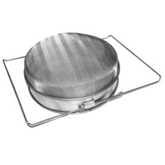 Doppio filtro (setaccio) in acciaio inox 24 cm con impugnature DE3