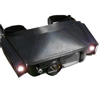 Lente d'ingrandimento frontale con illuminazione - da testa