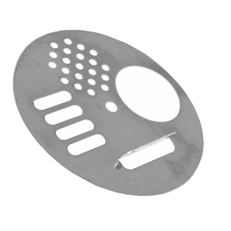 Chiusura a griglia anti-varroa - diam. 6,8 cm - in acciaio inox