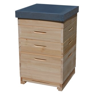 Arnia in legno Dadant US per 12 telaini - 1x 285 + 3x 141