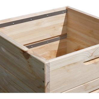 Arnia in legno Dadant US per 12 telaini - 1x 285 + 3x 141