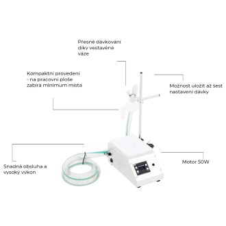 Riempitrice di miele con bilancia e modulo a ingranaggi 230 V