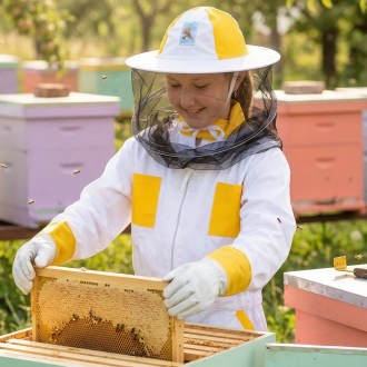 Camiciotto da apicoltore per bambini, taglia: 104-164