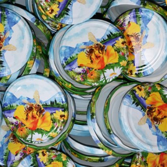 Coperchio per vasetto TO 82 - prato di montagna - 700 pezzi - scatola intera - HO8