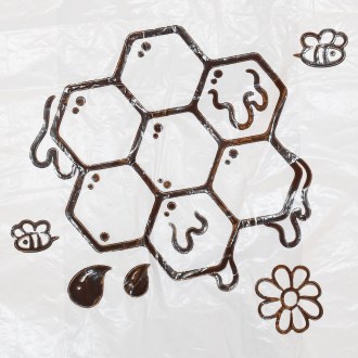 Sacchetti di plastica con manici - favo - 22 x 38 cm - 200 pezzi