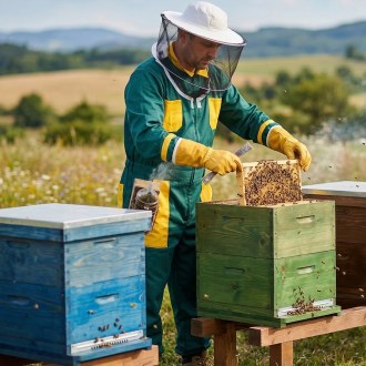 Tuta da apicoltore, verde - CZ taglia: 52-60