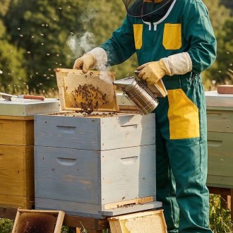 Tuta da apicoltore, verde - CZ taglia: 52-60