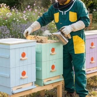 Tuta da apicoltore, verde - CZ taglia: 52-60