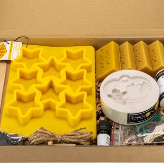 Set creativo per la produzione di candele - Natale