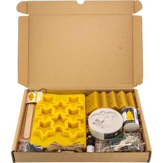 Set creativo per la produzione di candele - Natale