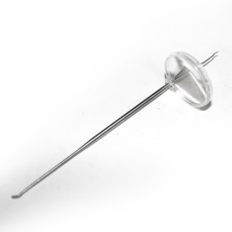 Coglilarva in acciaio inox con lente d'ingrandimento
