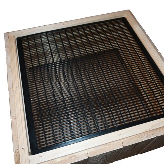 Griglia escludi regina 417 x 417 - plastica nera pressofusa - OFFERTA