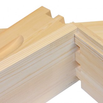 Nido Langstroth Jumbo (285 mm) - zincata - spiegata