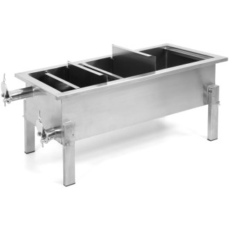 Vasca di disopercolatura in acciaio inox ApiNord