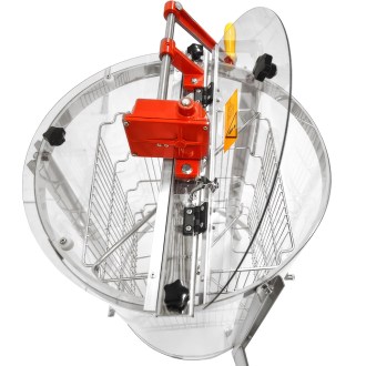 Smielatore Mellarius ProLine trasparente 4 favi manuale con manovella grande P45