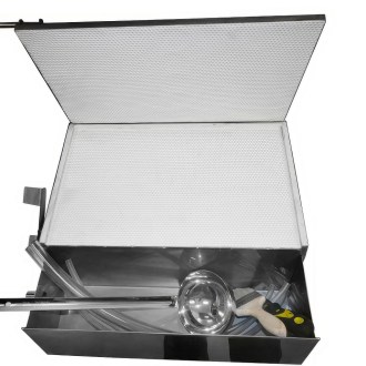 Torchio manuale per fogli cerei - raffreddato ad acqua - 420 x 205 mm