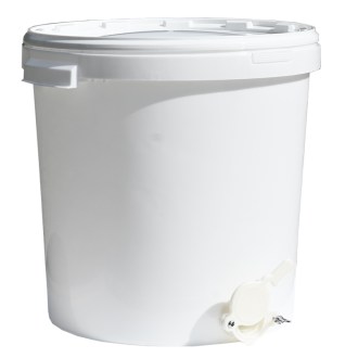 Contenitore per smielatura da 40 kg con valvola - bianco