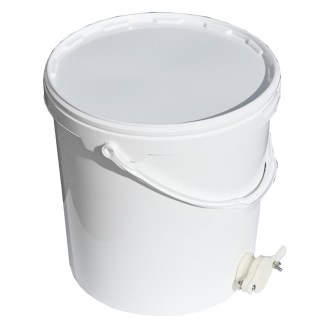 Contenitore per smielatura da 25 kg con valvola - bianco