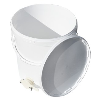 Contenitore per smielatura da 25 kg con valvola - bianco