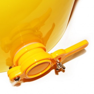 Contenitore per smielatura da 40 kg con valvola - giallo
