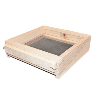 Fondo antivarroa completamente in rete - acciaio inox - arnia interamente in legno
