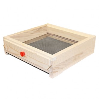 Fondo antivarroa completamente in rete - acciaio inox - arnia interamente in legno