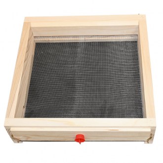 Fondo antivarroa completamente in rete - acciaio inox - arnia interamente in legno