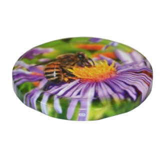 Coperchio per vasetto TO 82 - Fiore viola - HO19