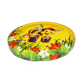 Coperchio per vaso TO 82 - apetta dipinta - HO1