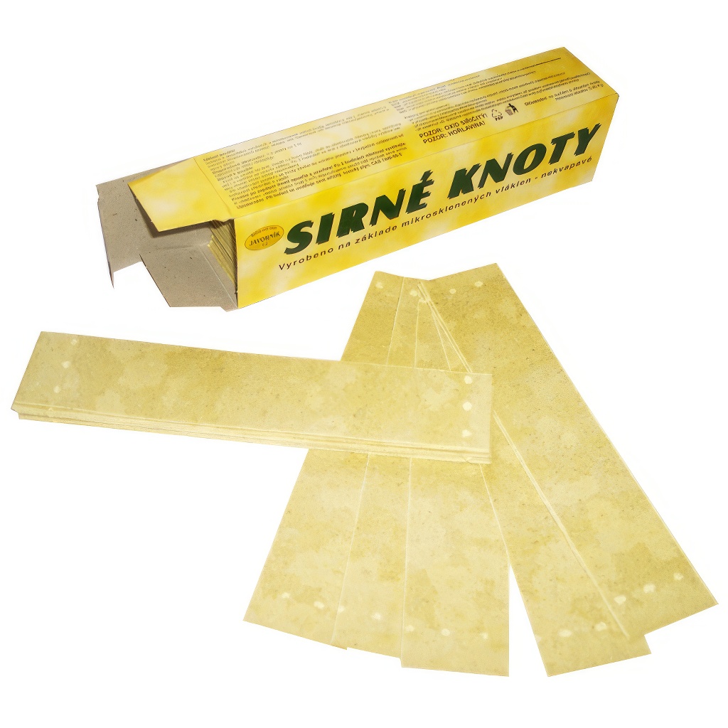Stoppini di zolfo 18x4 cm, 400 g; 80 pezzi