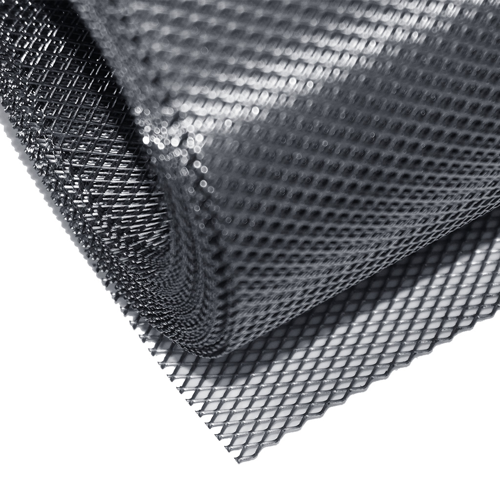 Lamiera stirata per apicoltura - acciaio inox, maglia 4 mm, rotolo 0,42 × 10 m