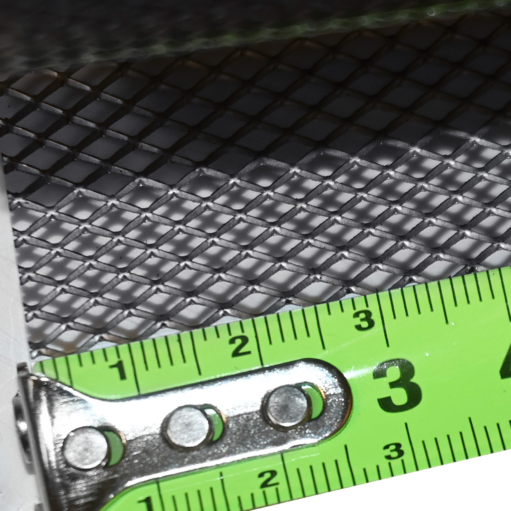 Lamiera stirata per apicoltura - acciaio inox, maglia 4 mm, rotolo 0,42 × 10 m