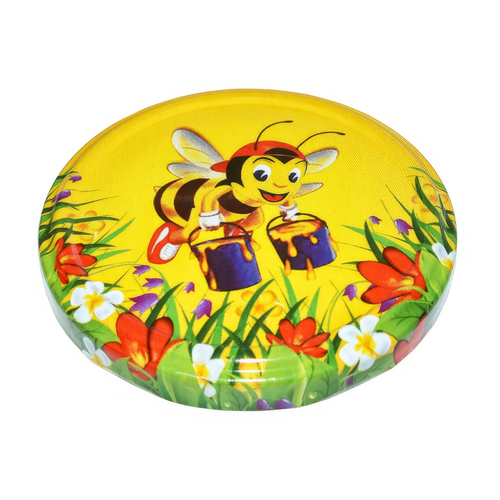 Coperchio per vaso TO 82 - apetta dipinta - HO1